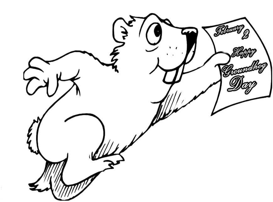 Coloring page: Groundhog (Animals) #10972 - Free Printable Coloring Pages
