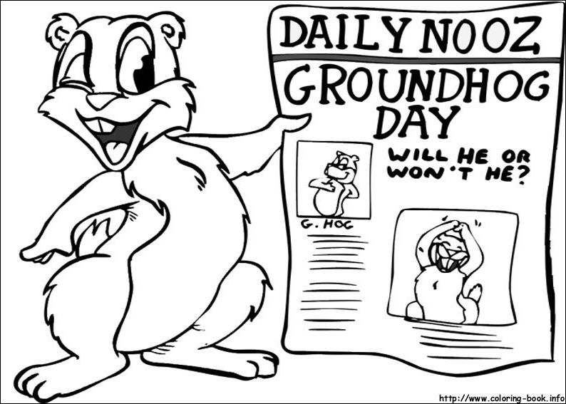 Coloring page: Groundhog (Animals) #10988 - Free Printable Coloring Pages