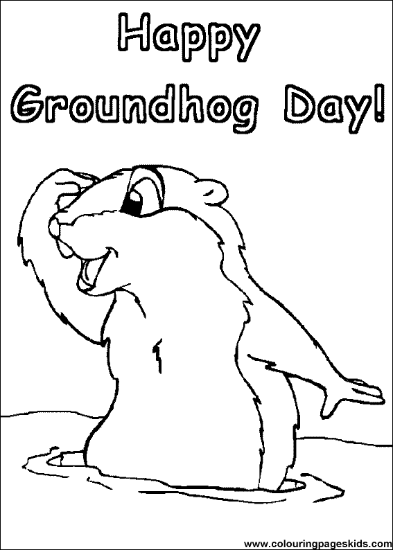 Coloring page: Groundhog (Animals) #11003 - Free Printable Coloring Pages
