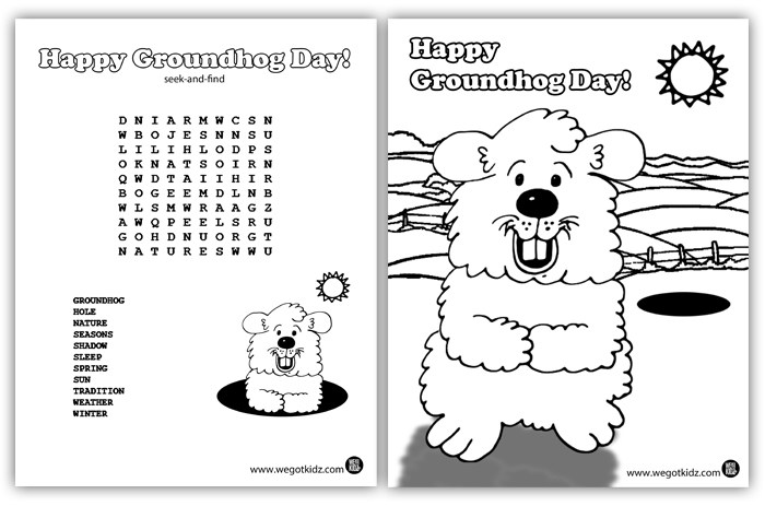 Coloring page: Groundhog (Animals) #11049 - Free Printable Coloring Pages