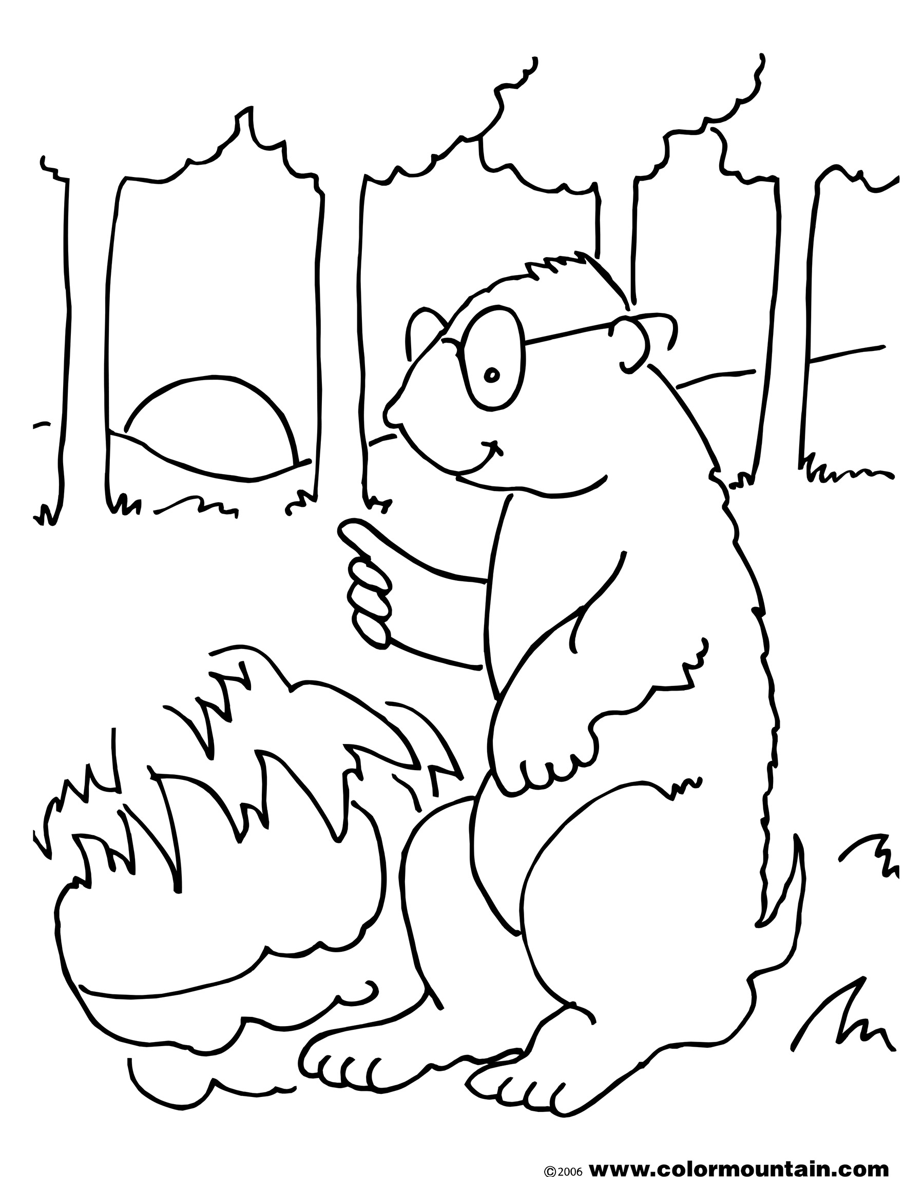Coloring page: Groundhog (Animals) #11057 - Free Printable Coloring Pages