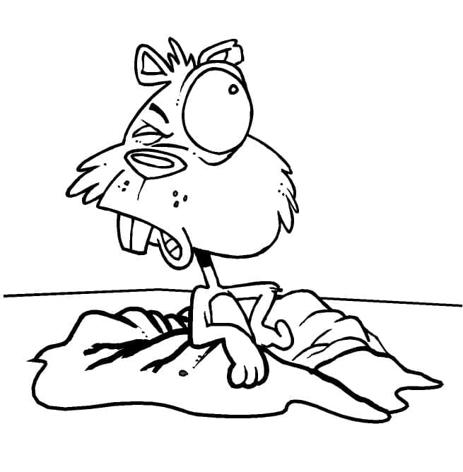Free printable Groundhog coloring page #212713 from Animals collection