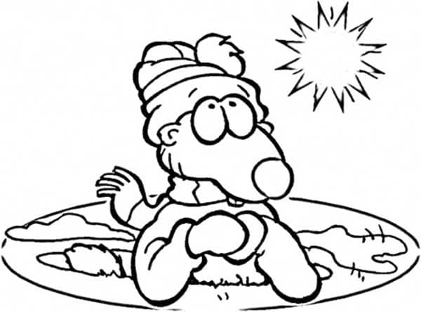 Free printable Groundhog coloring page #212714 from Animals collection