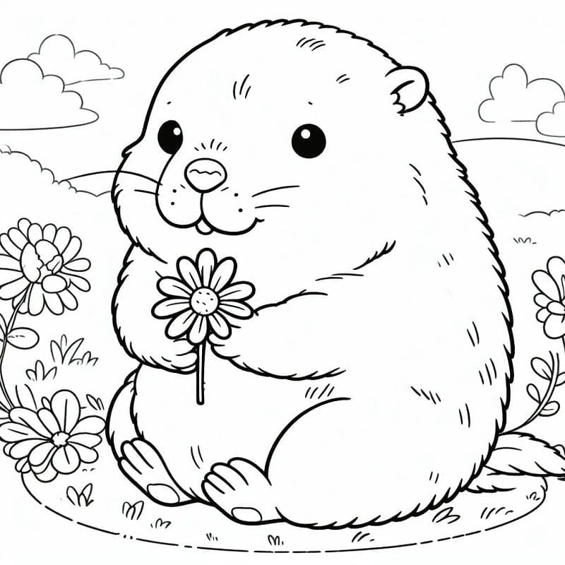 Free printable Groundhog coloring page #212720 from Animals collection