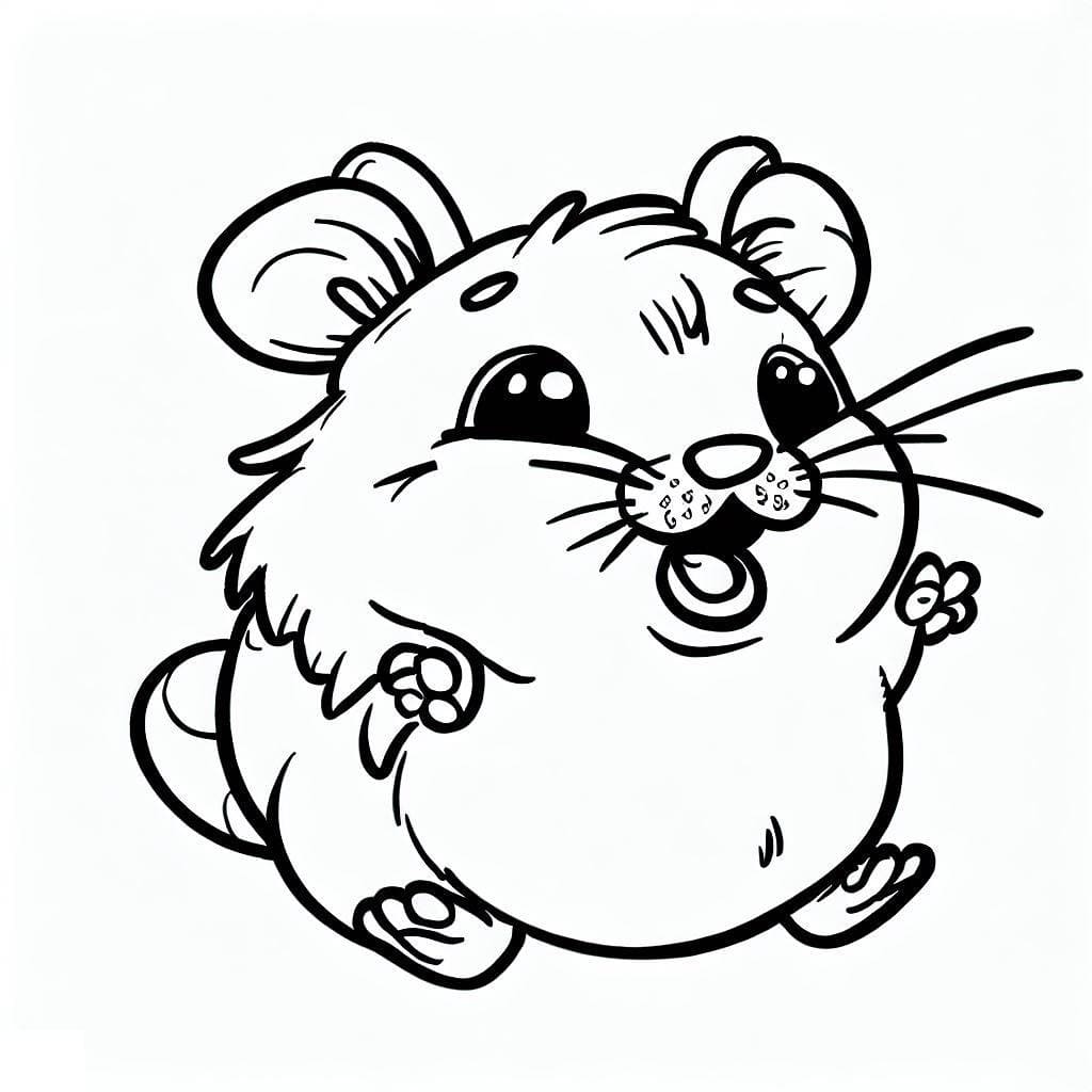 Free printable Hamster coloring page #188820 from Animals collection