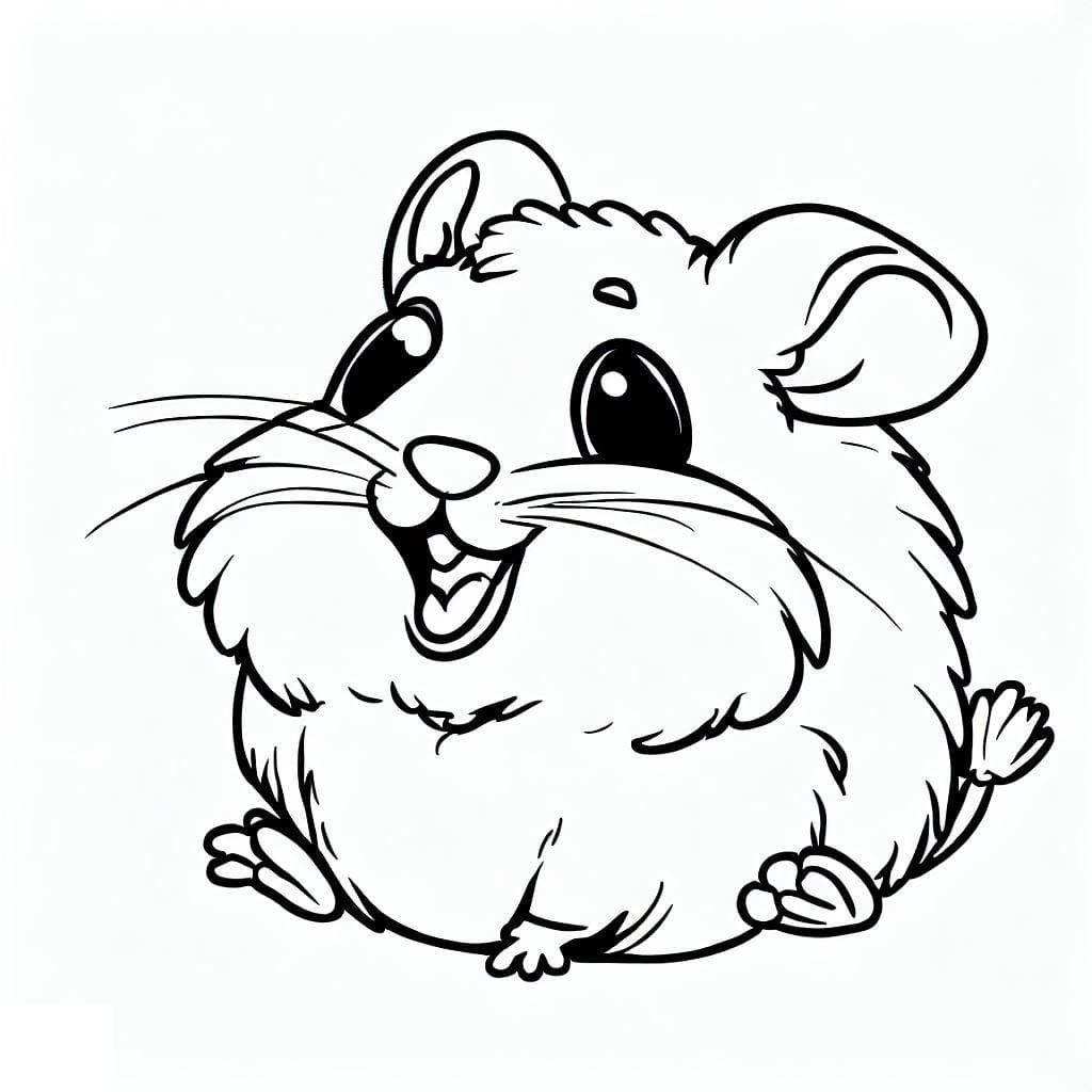 Free printable Hamster coloring page #188821 from Animals collection