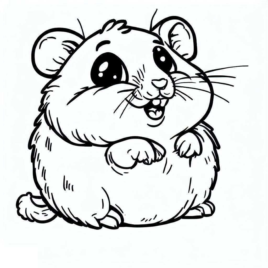 Free printable Hamster coloring page #188822 from Animals collection