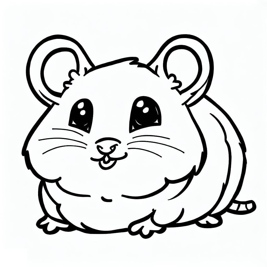 Free printable Hamster coloring page #188825 from Animals collection