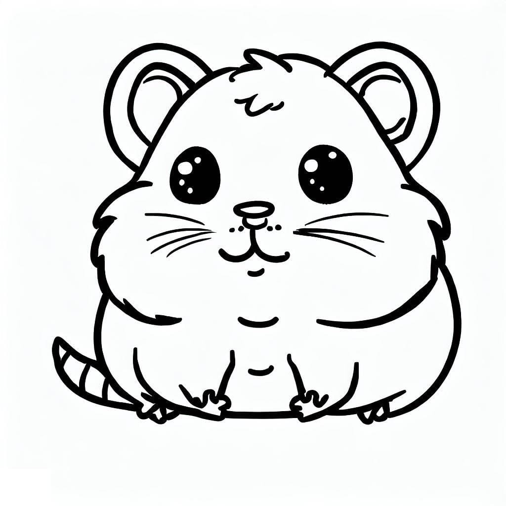 Free printable Hamster coloring page #188827 from Animals collection Free printable Hamster coloring page #188827 from Animals collection