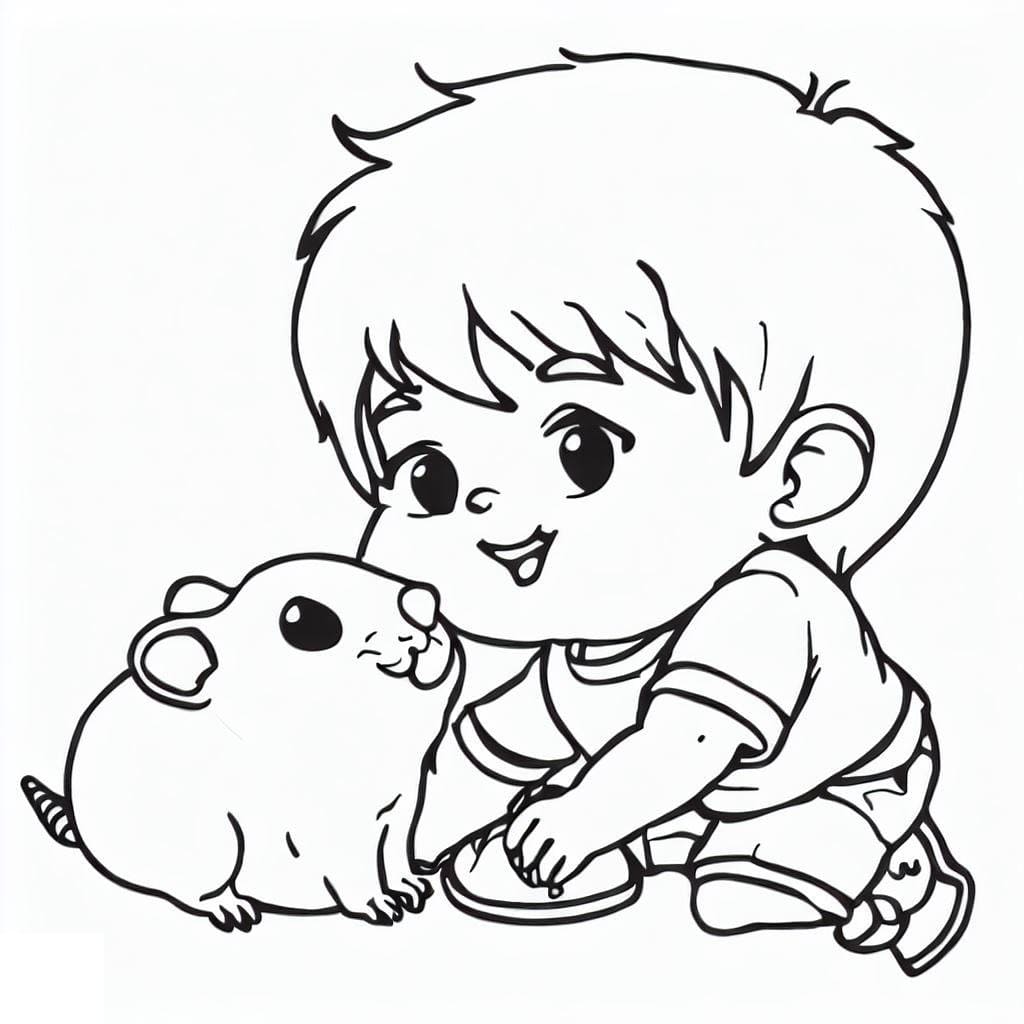 Free printable Hamster coloring page #188831 from Animals collection Free printable Hamster coloring page #188831 from Animals collection
