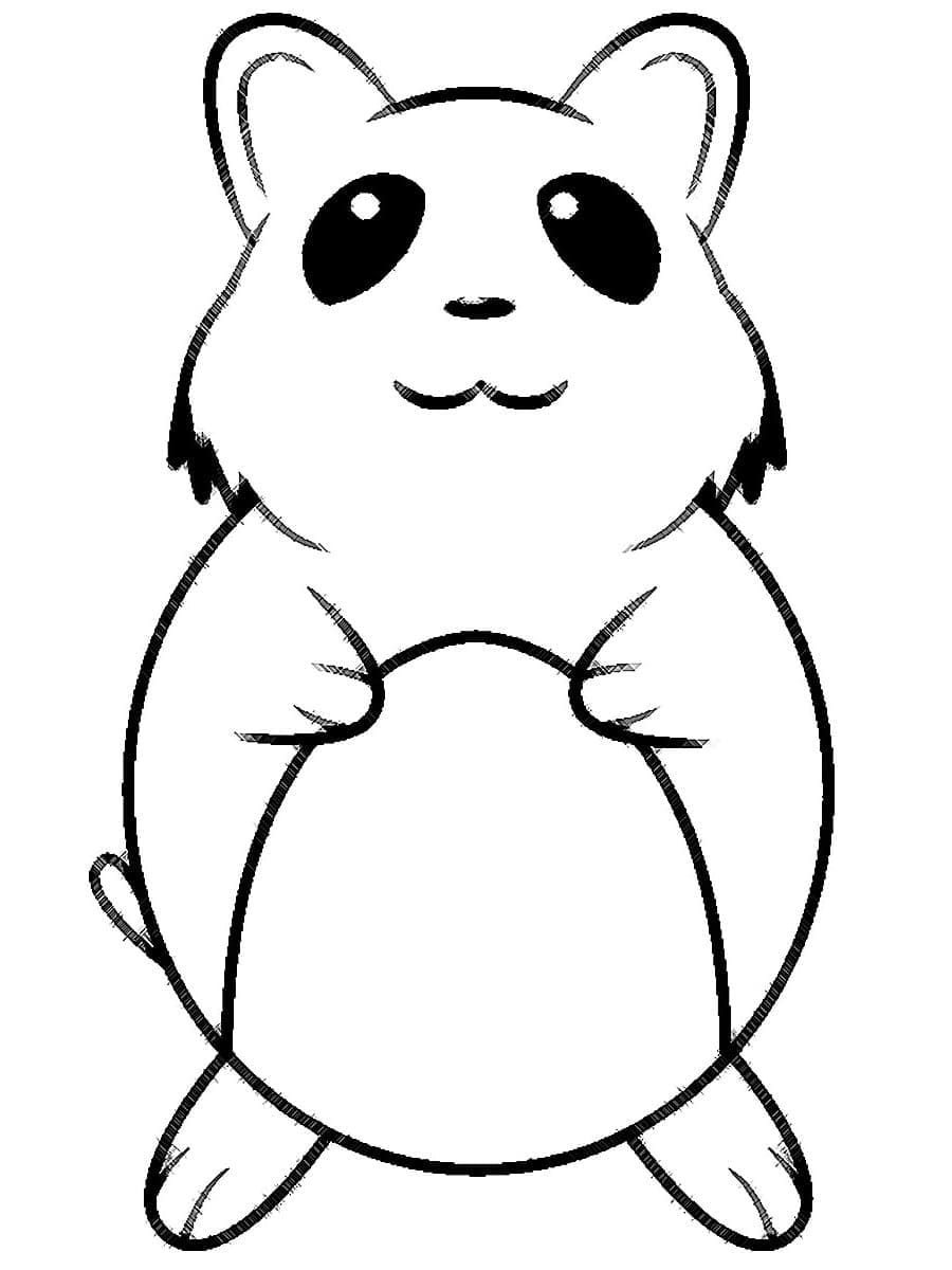 Free printable Hamster coloring page #188848 from Animals collection