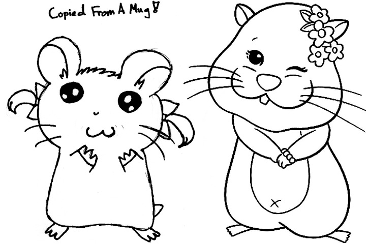Coloring page: Hamster (Animals) #8025 - Free Printable Coloring Pages