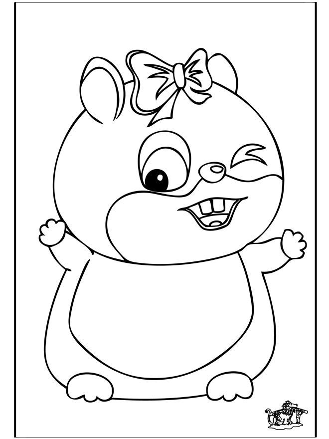 Coloring page: Hamster (Animals) #8031 - Free Printable Coloring Pages