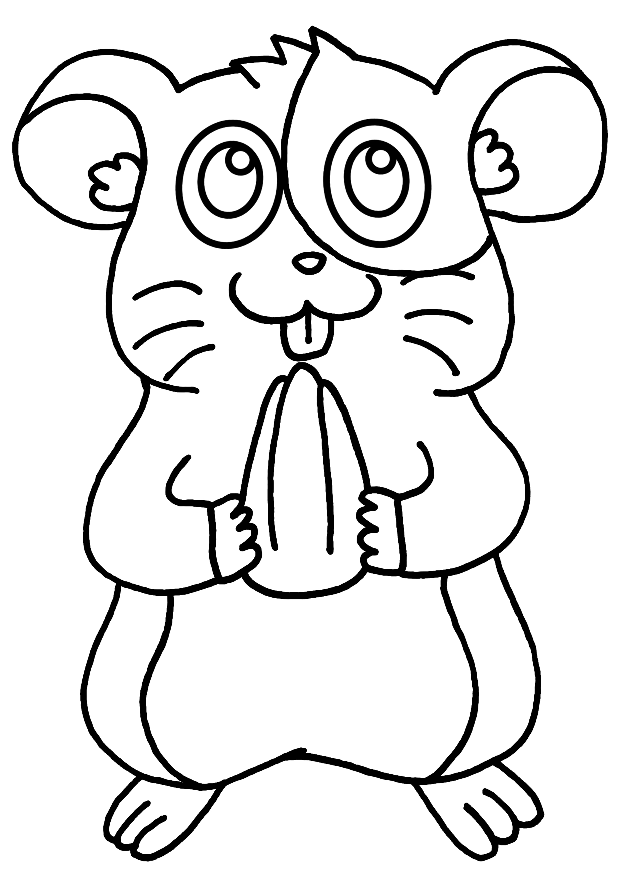 Coloring page: Hamster (Animals) #8050 - Free Printable Coloring Pages