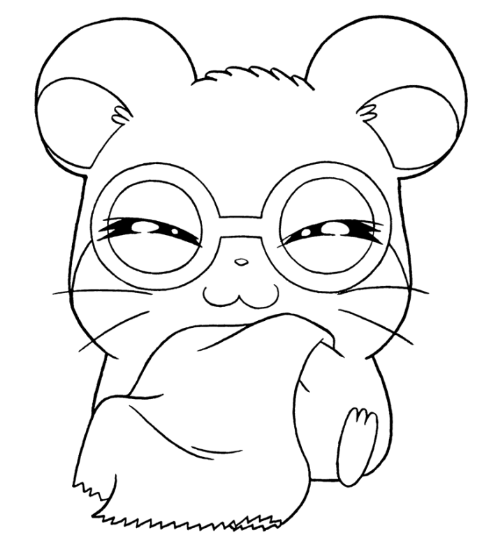 Coloring page: Hamster (Animals) #8069 - Free Printable Coloring Pages