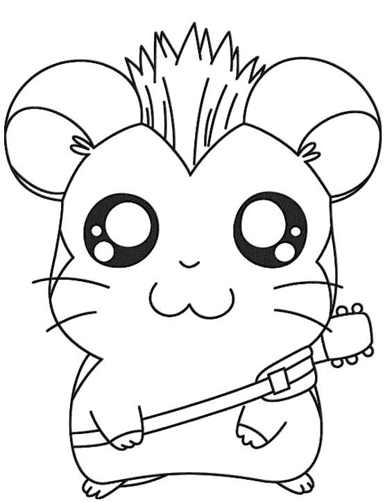 Coloring page: Hamster (Animals) #8070 - Free Printable Coloring Pages