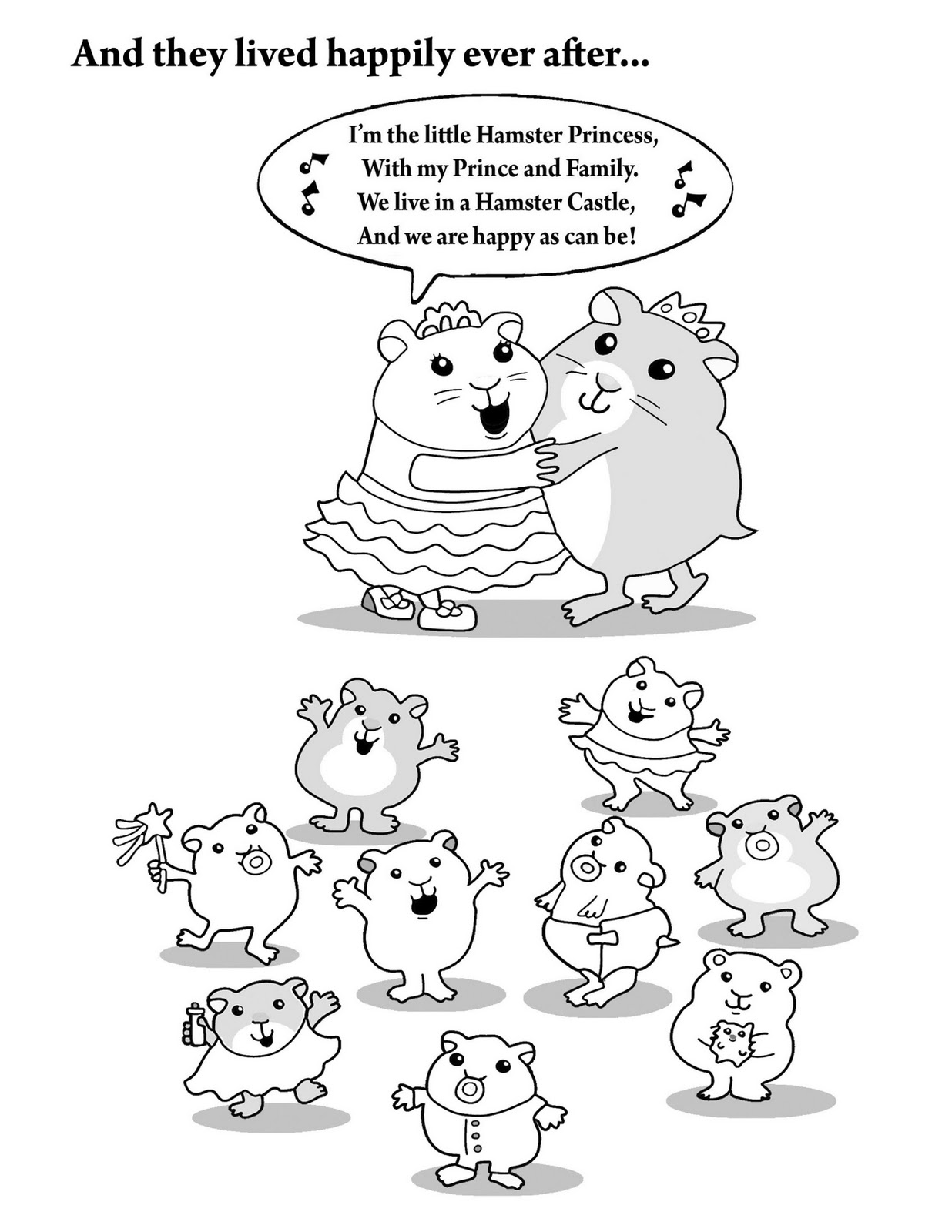 Coloring page: Hamster (Animals) #8078 - Free Printable Coloring Pages