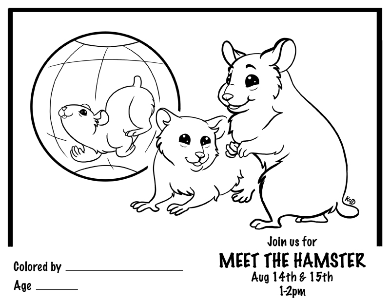 Coloring page: Hamster (Animals) #8095 - Free Printable Coloring Pages