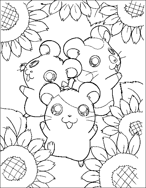 Coloring page: Hamster (Animals) #8096 - Free Printable Coloring Pages