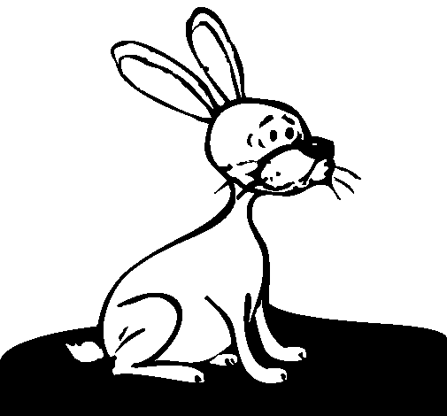Coloring page: Hare (Animals) #10083 - Free Printable Coloring Pages