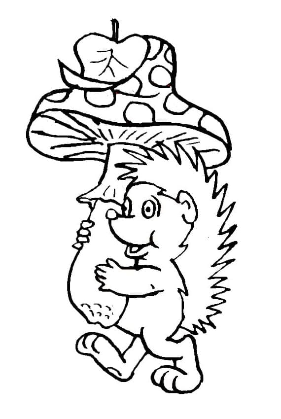Free printable Hedgehog coloring page #190596 from Animals collection