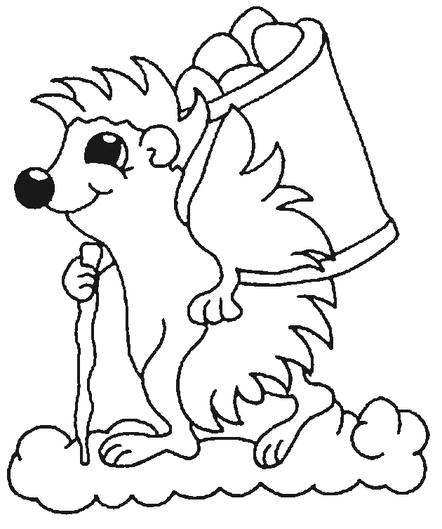 Coloring page: Hedgehog (Animals) #8241 - Free Printable Coloring Pages