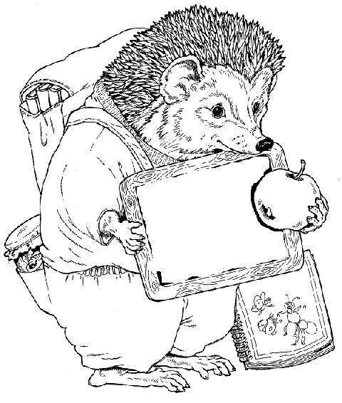 Coloring page: Hedgehog (Animals) #8252 - Free Printable Coloring Pages