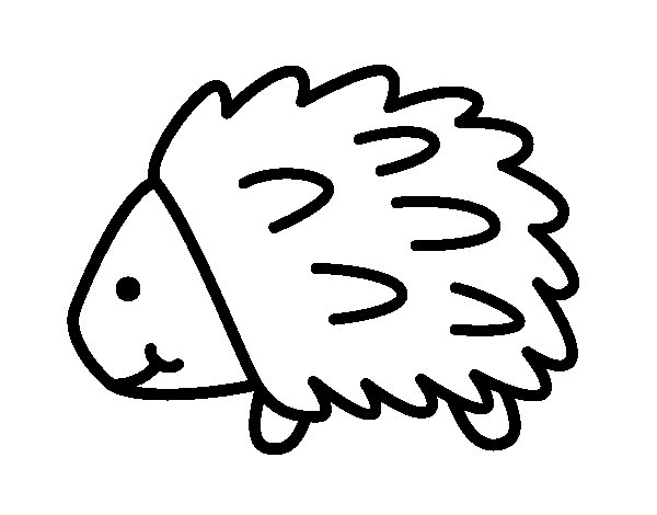 Coloring page: Hedgehog (Animals) #8300 - Free Printable Coloring Pages
