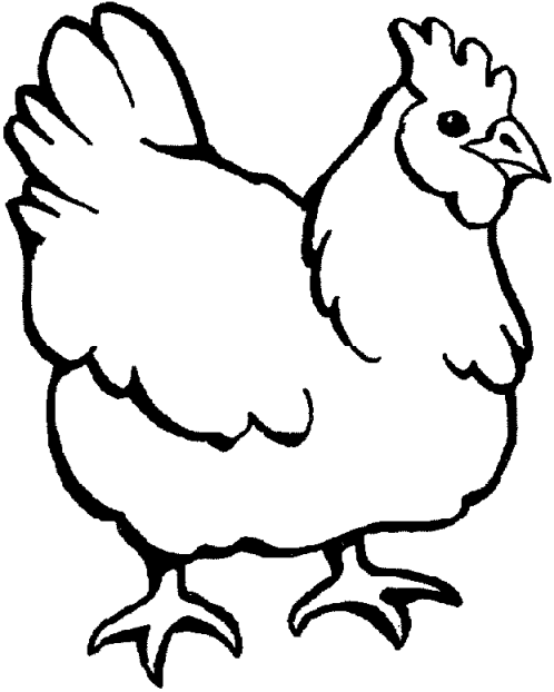 Coloring page: Hen (Animals) #17426 - Free Printable Coloring Pages