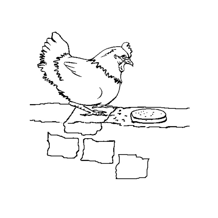 Coloring page: Hen (Animals) #17434 - Free Printable Coloring Pages