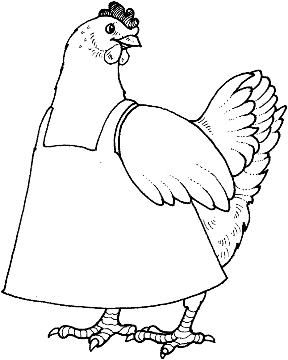 Coloring page: Hen (Animals) #17435 - Free Printable Coloring Pages