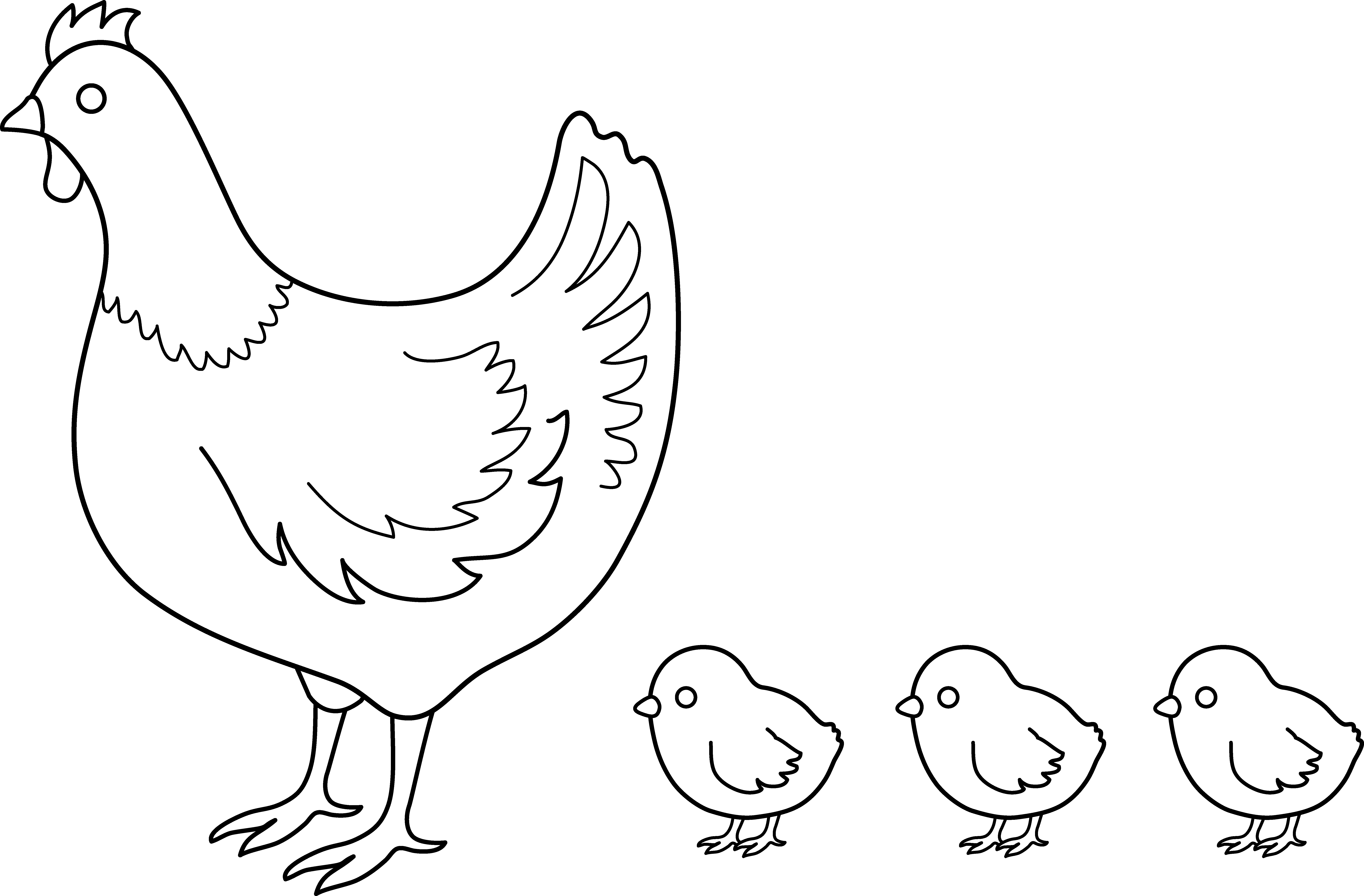 Coloring page: Hen (Animals) #17456 - Free Printable Coloring Pages