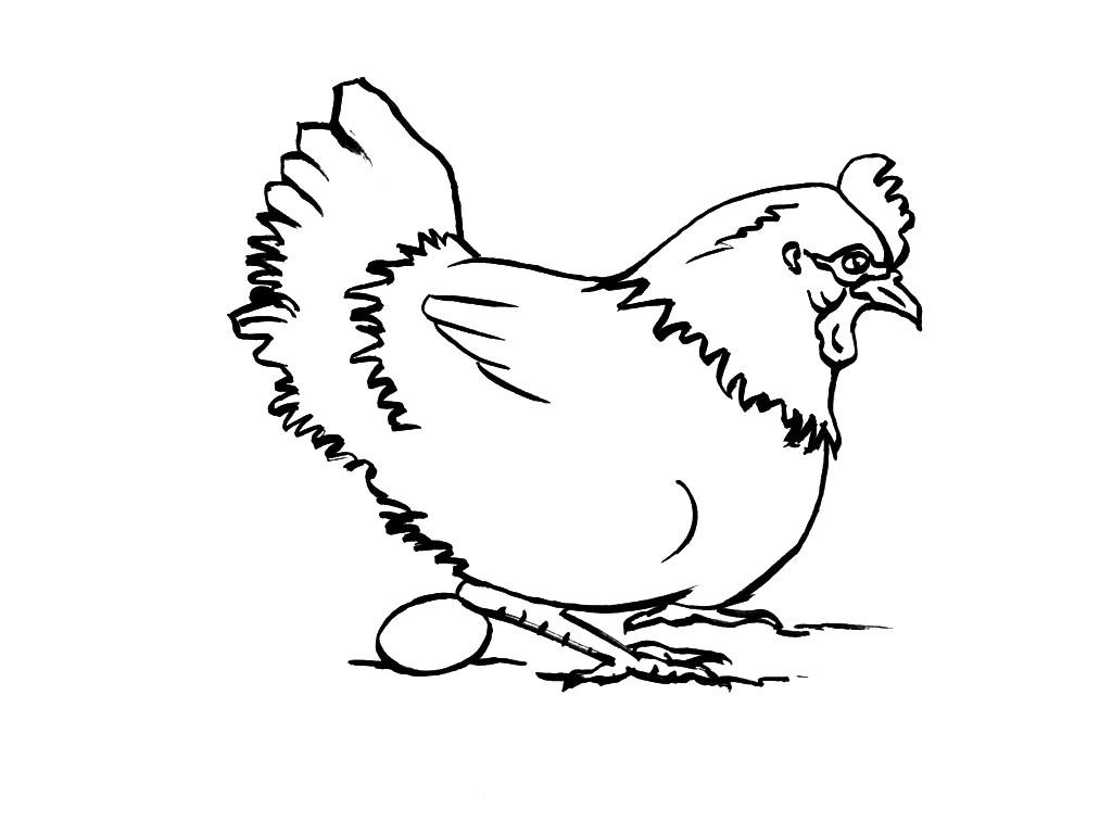 Coloring page: Hen (Animals) #17463 - Free Printable Coloring Pages