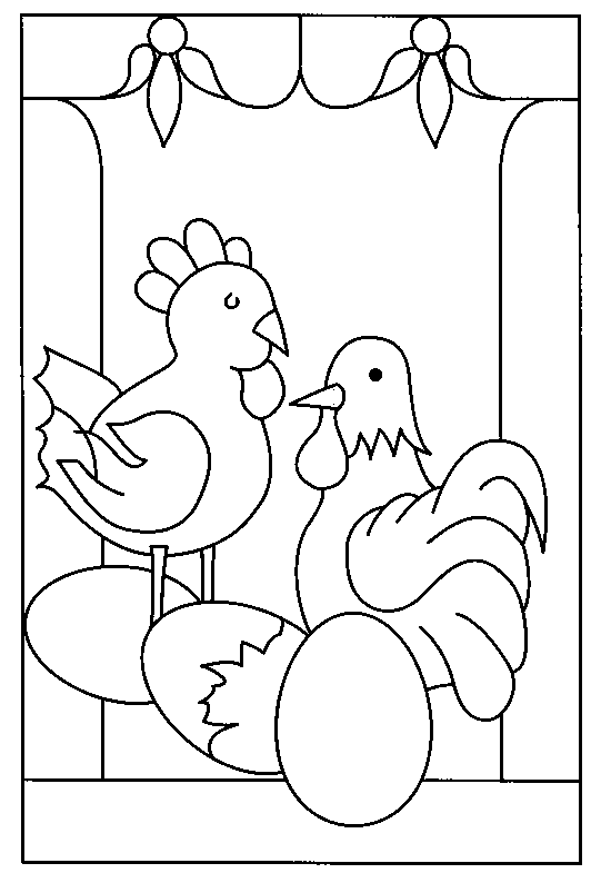 Coloring page: Hen (Animals) #17464 - Free Printable Coloring Pages