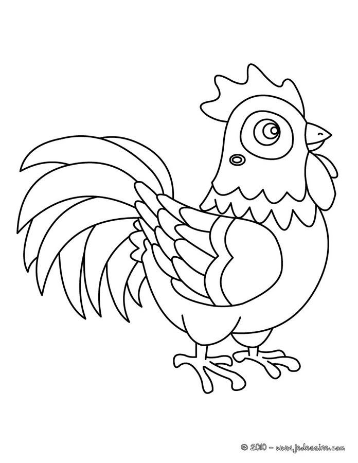 Coloring page: Hen (Animals) #17479 - Free Printable Coloring Pages