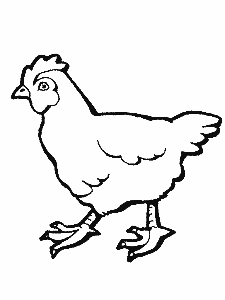 Coloring page: Hen (Animals) #17488 - Free Printable Coloring Pages
