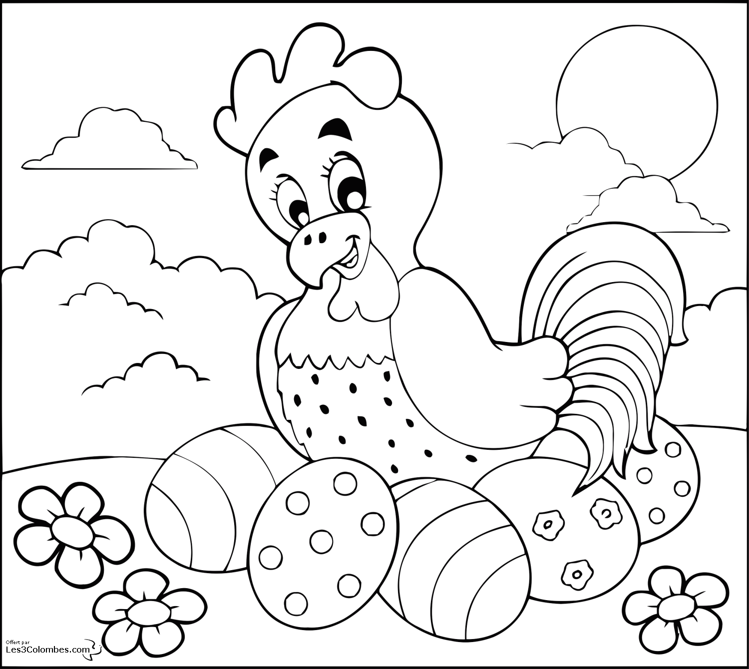 Coloring page: Hen (Animals) #17504 - Free Printable Coloring Pages
