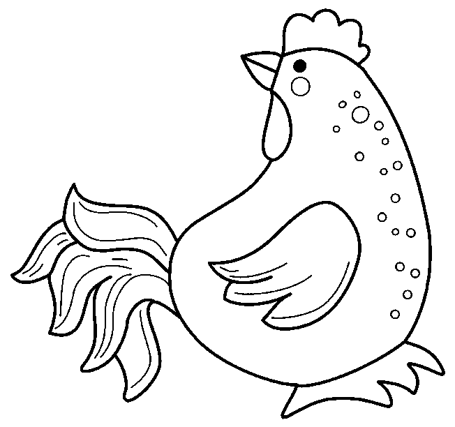 Coloring page: Hen (Animals) #17522 - Free Printable Coloring Pages