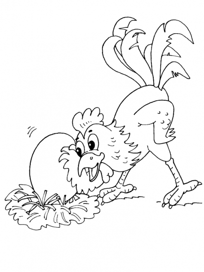 Coloring page: Hen (Animals) #17539 - Free Printable Coloring Pages