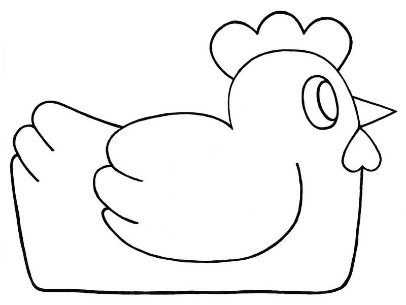 Coloring page: Hen (Animals) #17553 - Free Printable Coloring Pages