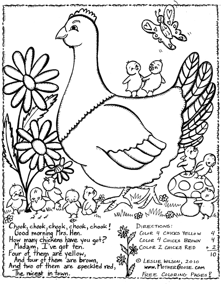 Coloring page: Hen (Animals) #17558 - Free Printable Coloring Pages