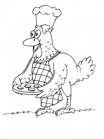 Coloring page: Hen (Animals) #17561 - Free Printable Coloring Pages