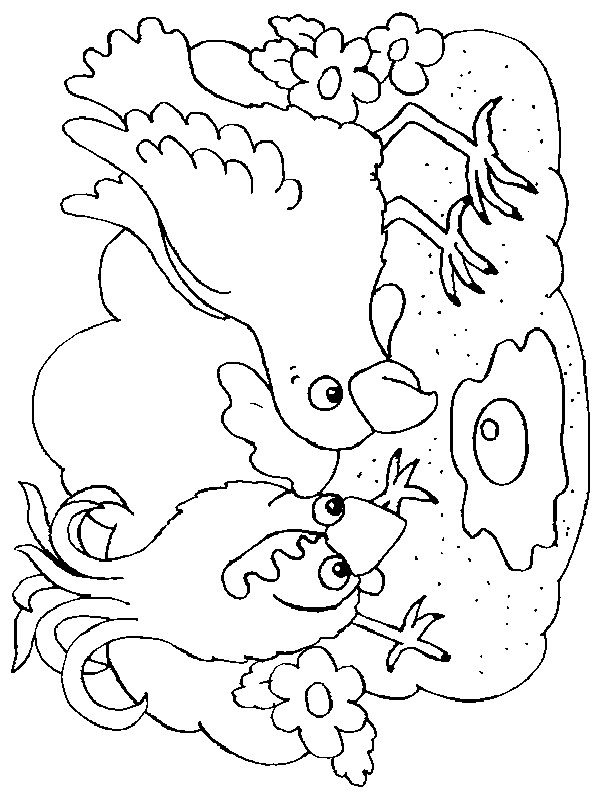 Coloring page: Hen (Animals) #17562 - Free Printable Coloring Pages