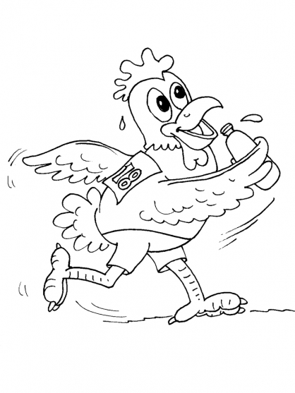 Coloring page: Hen (Animals) #17573 - Free Printable Coloring Pages