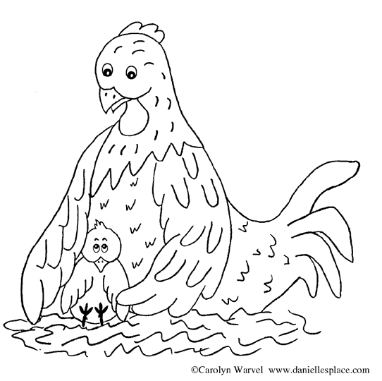 Coloring page: Hen (Animals) #17585 - Free Printable Coloring Pages