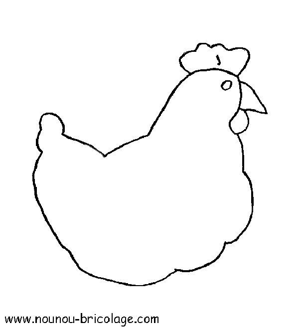 Coloring page: Hen (Animals) #17590 - Free Printable Coloring Pages