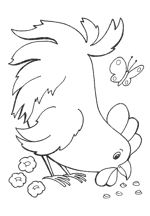 Coloring page: Hen (Animals) #17596 - Free Printable Coloring Pages