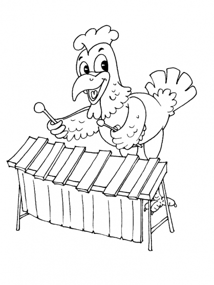 Coloring page: Hen (Animals) #17606 - Free Printable Coloring Pages