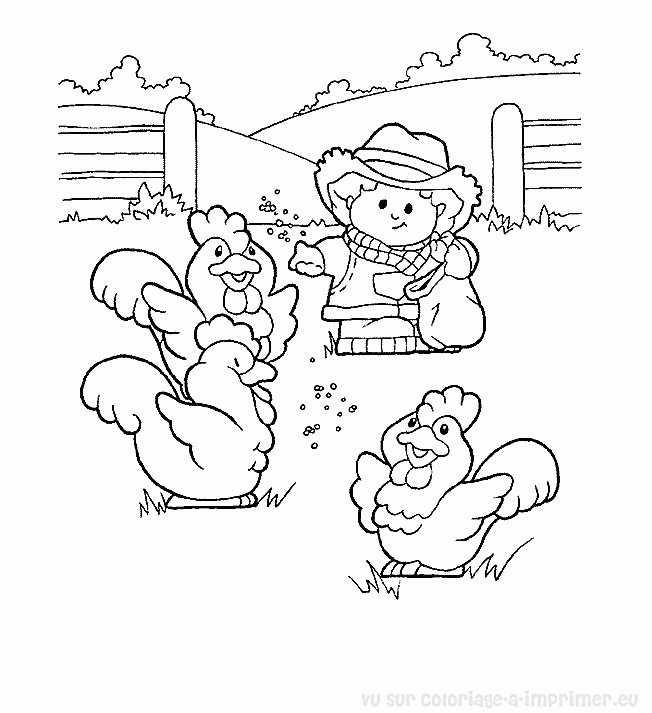 Coloring page: Hen (Animals) #17607 - Free Printable Coloring Pages