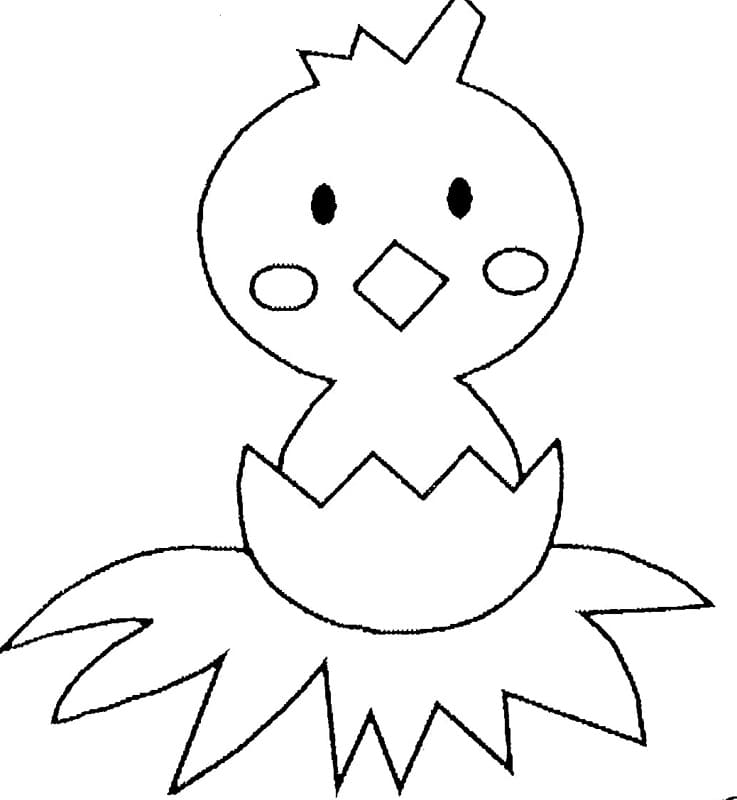 Free printable Hen and Chick coloring page #193176 from Animals collection